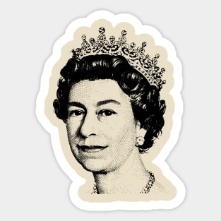 Queen Elizabeth T Shirt RIP - Queen of England Memoriam Sticker